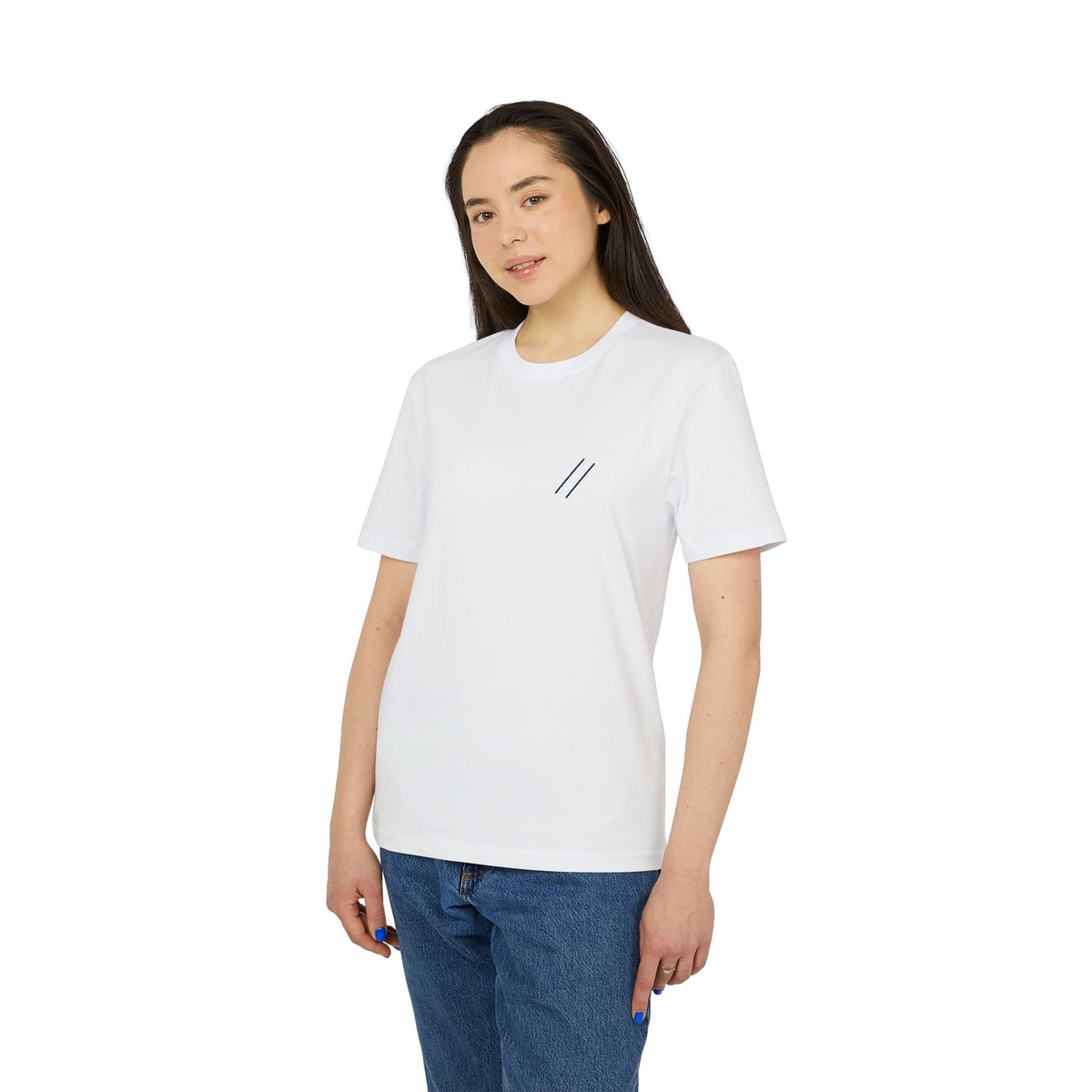 LINE 02 · T-Shirt – Weiss