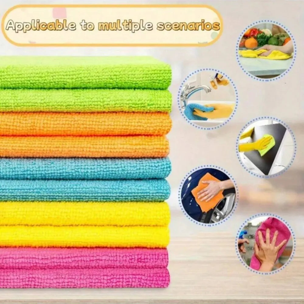 Mikrofasertücher – 3er-Set, Farben gemischt